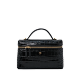 Chanel Slim Vanity Croc Black GHW
