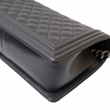 HOLD | Chanel Le Boy Old Medium Black RHW - (BRANDNEW)