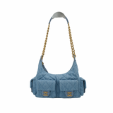Chanel 25C Small Hobo Denim GHW - (MICROCHIP)
