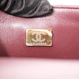 Chanel Mini Rec Top Handle Burgundy GHW - (MICROCHIP)
