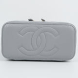 Chanel Vanity Caviar Light Gray Sweetheart Crush