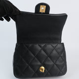 Chanel Mini Square Sweetheart Caviar Flap