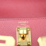 Hermes Kelly 25 Rouge Grenat Sellier GHW - U