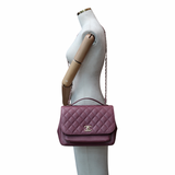 Chanel Business Affinity Large Flap Raspberry GHW