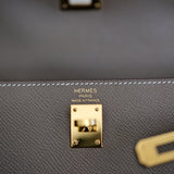 HOLD | Hermes Kelly 25 Sellier Etoupe GHW - U