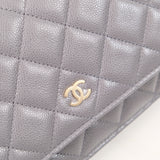 Chanel Wallet On Chain (WOC) Dark Gray - (Chip; 2024)