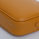Miu Miu Leather Pouch Pomegranate Yellow