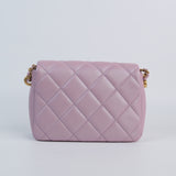 Chanel 21k Iridescent Mini Flap Caviar - (MICROCHIP)