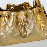 Chanel 25 Mini Gold Metallic