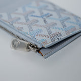 Goyard Zipped Card Holder Bourbon Bleu Polaire - (BRANDNEW)