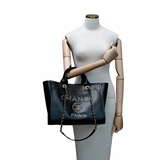 Chanel Deauville Tote Black Caviar GHW - s28
