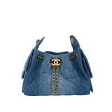 Chanel 25 Mini Denim Blue GHW - (MICROCHIP)