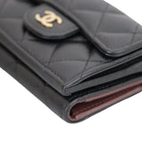 Chanel Tri-fold Wallet Black Caviar
