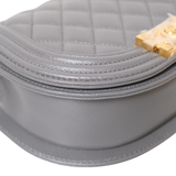 Chanel Le Boy Messenger Gray