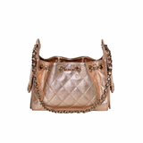Chanel 25 Mini Metallic Rosegold