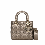 Dior Lady D Small Metallic Gold