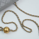 Chanel Mini Rectangle Gray Pearl Crush - (MICROCHIP)