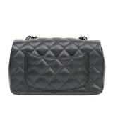 HOLD | Chanel Mini Rectangle Black Caviar SHW -s24