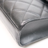 Chanel CC Flap Briefcase Black Caviar GHW - (MICROCHIP)