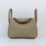 Hermes Mini Lindy Beige Marfa Ghw - W