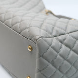 HOLD | Chanel Coco Handle Shopping Tote Grey GHW - 27