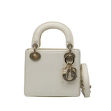 Lady Dior Mini Lizard Latte - GHW