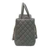 HOLD | Chanel Coco Handle Shopping Tote Grey GHW - 27