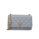 HOLD | Chanel WOC Gray Sweetheart - (MICROCHIP)