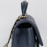 Chanel Mini Rec Top Handle Dark Navy - (MICROCHIP)