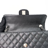 Chanel East West Flap Black Caviar SHW - s10