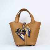 Hermes Picotin 18 Biscuit PHW - U