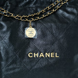 Chanel 22 Medium Black Caviar