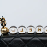 Chanel Seasonal Flap with Clear Pearls