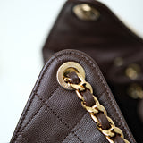 Chanel 25 Small Chocolat GHW - (BRANDNEW)