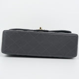 HOLD | Chanel Double Flap Small Dark Gray - (MICROCHIP)