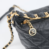 Chanel 21s Distressed Hobo Bag Black -s31