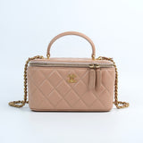 Chanel Vanity Top Handle Pink Beige - s31