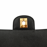 Chanel East West Flap Black Caviar GHW - s10