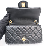 Chanel Mini Rec Pearl Crush Black GHW - (BRANDNEW)