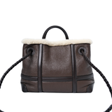 Bottega Venetta Andiamo Small Aviator Brown