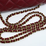 Chanel Extra Mini Rec Lambskin Burgundy GHW - (MICROCHIP)