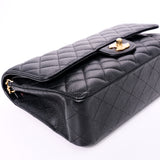 Chanel Double Flap Medium Black GHW - s27