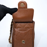Chanel 25 Mini Caramel Brown GHW - (BRANDNEW)