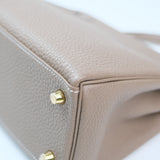 HOLD | Hermes Kelly 25 Togo Etoupe GHW - U