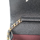 Chanel Wallet on Chain (WOC) BLack Caviar -s29