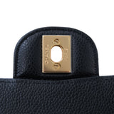 Chanel Double Flap Small Black Caviar GHW - (MICROCHIP)