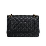 Chanel Double Flap Jumbo Black GHW -s24