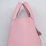 Hermes Picotin 18 Rose Sakura PHW - B