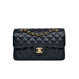 Chanel Double Flap Small Black GHW - (MICROCHIP)