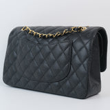 Chanel Double Flap Medium Black - (MICROCHIP)